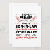 Faire-part Être Un Fils En Droit Don Pour Votre Fils (Devant / Derrière)