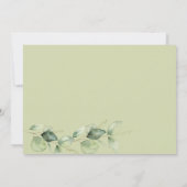 Faire-part Eucalyptus Botanical Baby Scan (Dos)