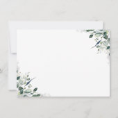 Faire-part Eucalyptus Green Photo de mariage élégant (Dos)