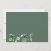 Faire-part Éucalyptus Grossesse Bébé Révéler Sonogramme (Dos)