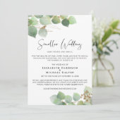 Faire-part Eucalyptus Mariage Plus Intime et Simple (Debout devant)