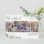 Faire-part Eucalyptus Photo Nous avons changé d'adresse (Debout devant)