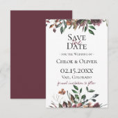 Faire-part Événement Botanique Rustique (Devant / Derrière)