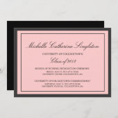 Faire-part Événements de diplômes universitaires traditionnel (Devant / Derrière)