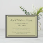 Faire-part Événements de diplômes universitaires traditionnel (Debout devant)