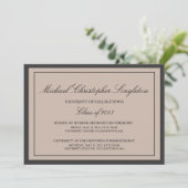 Faire-part Événements de diplômes universitaires traditionnel (Debout devant)