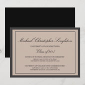 Faire-part Événements de diplômes universitaires traditionnel (Devant / Derrière)