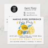 Faire-part Facile comme tout l'Agent Immobilier Carte Postale (Devant / Derrière)