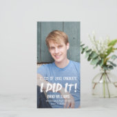 Faire-part Faire Annoncer la Remise des Diplômes (Debout devant)