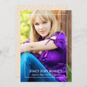 Faire-part Faire cadre simplement 1 Photo Annonce de remise d (Devant / Derrière)