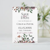 Faire-part Faire part de mariage Rustique Botanique (Debout devant)