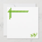 Faire-part Faire part de mariage Save The Date Bambou Chanceu (Dos)