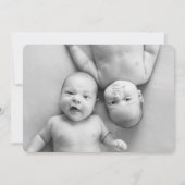 Faire-part Faire part de naissance photo bébé fille éléphant  (Dos)