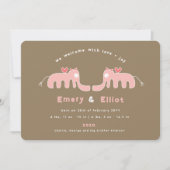 Faire-part Faire part de naissance photo bébé fille éléphant  (Devant)