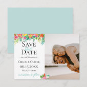 Faire-part Faire part de photo botanique de l'île tropicale (Devant / Derrière)