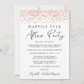 Faire-part Faire part de réception de mariage Rose Gold Glitt (Devant)