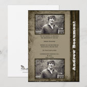 Faire-part Faire part de remise de diplôme avec photo de camp (Devant / Derrière)