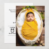 Faire-part Faire partie de Renaissance belle d'amour (Devant / Derrière)