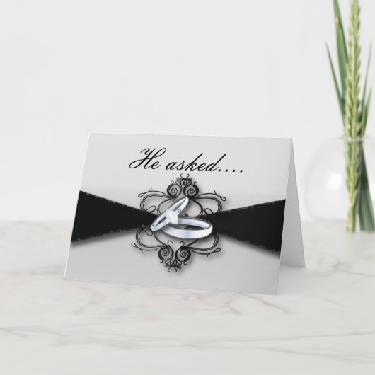 Faire-part faire sa demande en mariage alliance (Devant)