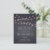 Faire-part Fairy lights enregistrer la date carte postale (Debout devant)