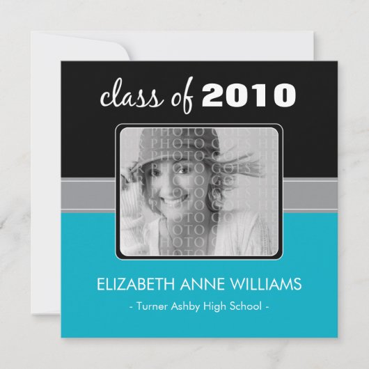 Faire-part fait sur commande d'obtention du (Devant)