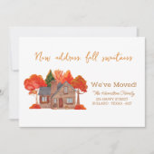 Faire-part Fall Foliage Homestead Nouvelle adresse Moving (Devant)