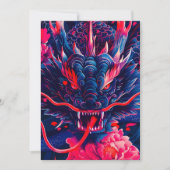 Faire-part Fantastique Fleur Fury Dragon (Devant)