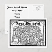 Faire-part Feast - carte postale personnalisable pour annonce (Devant / Derrière)