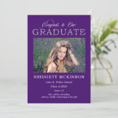 Faire-part Félicitations à nos diplômés Parties scintillant d (Debout devant)