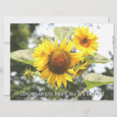 Faire-part Félicitations À Votre Fiançailles (Dos)