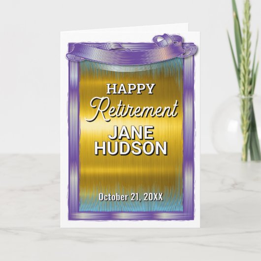 Faire-part Félicitations, Bonne retraite (Devant)