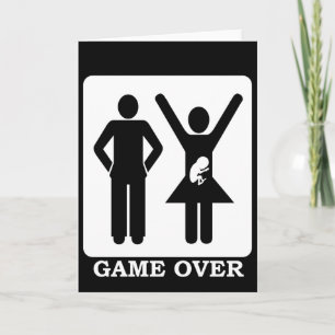 Faire-part Femme enceinte - Game Over