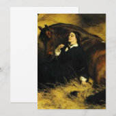 Faire-part Femme et Cheval (Devant / Derrière)