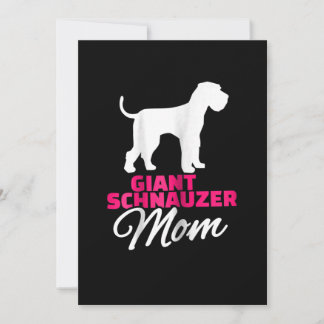 Faire-part Femme Giant Schnauzer Maman