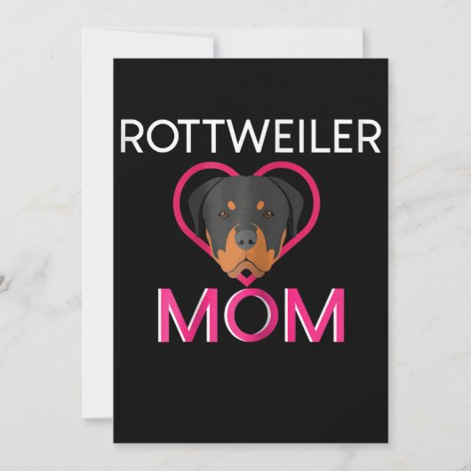 Faire-part Femmes Rottweiler Maman (Devant)