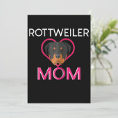 Faire-part Femmes Rottweiler Maman (Debout devant)