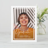 Faire-part Fenêtre moderne | Diplôme photo et image (Debout devant)