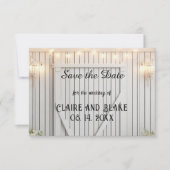 Faire-part Ferme Rustique Enregistrer la date (Devant)