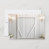 Faire-part Ferme Rustique Enregistrer la date (Dos)