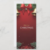 Faire-part Festive Christmas Bells and Ornaments design (Devant)