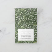 Faire-part Fête de baby shower de branche d'olivier d'aquarel (Intérieur)