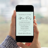 Faire-part Fête de mariage photo mint réception