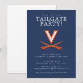 Faire-part Fête de pré-match des Virginia Cavaliers (Devant / Derrière)