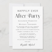 Faire-part Fête de réception de photos Après pour toujours (Devant)