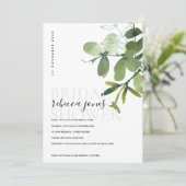 FAIRE-PART FÊTE DES MARIÉES DE COULEUR D'EAU ÉCLAIRAGE VERTE  (Debout devant)