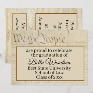 Faire-part Fête d'invitation à la remise des diplômes des ass