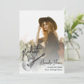Faire-part Fête d'obtention d'un diplôme de photographie mode (Debout devant)