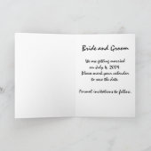 Faire-part Feu d'artifice Mariage d'été Enregistrer la date (Intérieur)