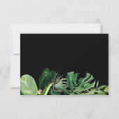 Faire-part Feuille Tropical Gold Script Enregistrer La Date P (Dos)