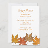 Faire-part Feuilles d'automne (Devant)